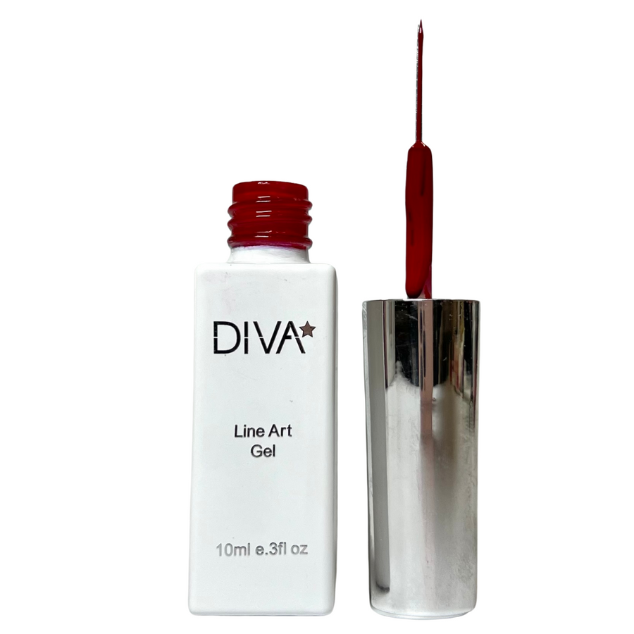 DIVA Line Art Gel Red